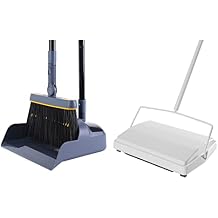 Broom and Dustpan Set for House Cleaning - Carpet Sweeper