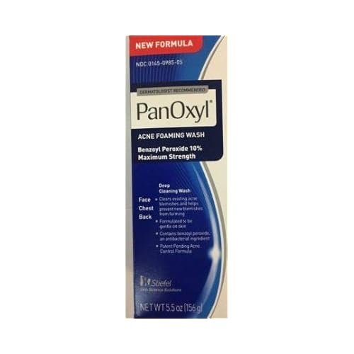 PanOxyl Foaming Acne Wash Maximum Strength 5.5 oz (Pack of 2)