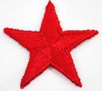Red Star Iron-on Patch 3/4" inch ~