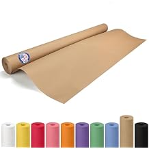 IDL Packaging Brown Paper Roll 36" x 1200" (100 feet) - USA-Made Thick Kraft Paper Roll 50lb Thickness for Packing, Moving, Shipping & Crafts/Arts - 100% Recycled Natural Craft Wrapping Material
