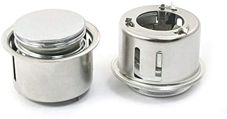 COMOK Round Magnetic Center Thermostat Sensor for Electric Rice Cooker Silver Tone 2PCS