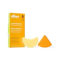 Ethique Beauty Mini Sampler Solid Shampoo & Conditioner Bar Set - Clarifying Shampoo for oily hair with Castor Oil - Plastic-Free, Cruelty-Free, Vegan - Travel Size - 2 Pack