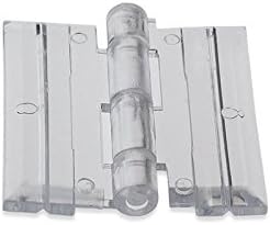 SourceOne 10 Pack Clear Acrylic Plexiglass Lucite Hinge - Heavy Duty