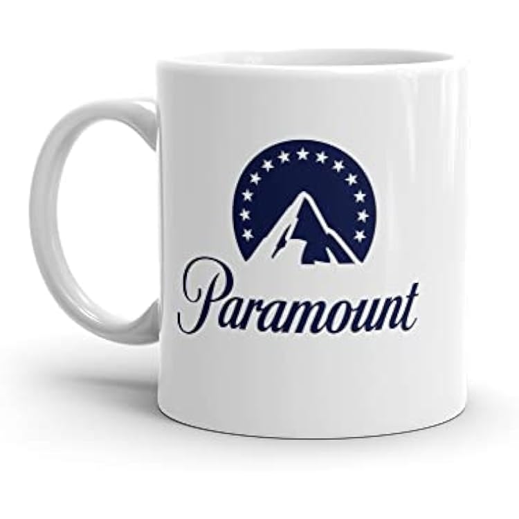 Paramount Logo White Coffee Mug- Officially Licensed, 11 oz