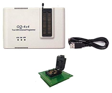 PRG-1119 GQ-4X V4 (GQ-4X4) Programmer + ADP-096 Altera QFP100 to DIP JTAG Adapter, Support Chip ID W25Q256