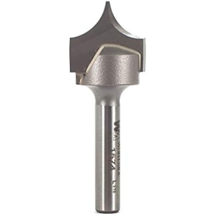 Whiteside Router Bits 1574 Point Cutting Round Over Bit with 38-Inch Radius 34-Inch Cutting Diameter and 58-Inch Cutting Length
