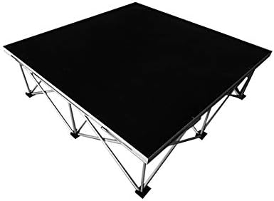 Hisonic PS01 4' X 4' Portable Stage Platform Modular System with 2' (Collapsed) Riser