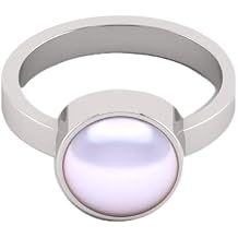 Natural South Sea Pearl Ring 925 Sterling Silver Handmade Fine Jewelry for Women Genuine White Moti Statement Ring 8.25 Carat