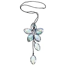 OUNONA Light up Car Mirror Ornament Rear View Mirror Hanging Pendant Car Decor Accessory