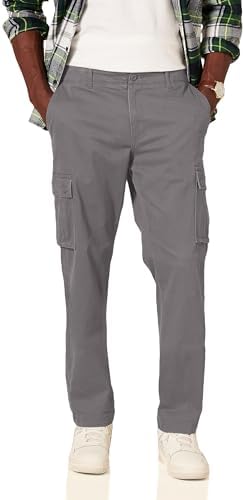 Amazon Essentials Mens Straight-Fit Stretch Cargo Pant Available in Big & Tall