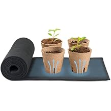 The Felt Store Kapmat - Self-Regulating Capillary Mat for Automatic Plant Watering, Locks Moisture & Easy to Cut - Black
