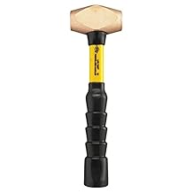 30-025 Brass Sledge Hammers, 2 1/2 lb., SG Grip Handle, Yellow