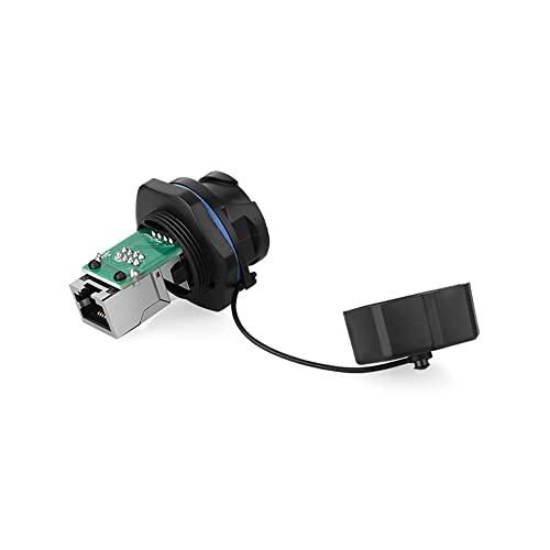 CNLINKO YT-RJ45 Industrial Waterproof Connector IP65 Circular Connector Aviation Connector PBT Housing Connector Aviation Connector RJ45 Cable Connectors Female Socket with PCB