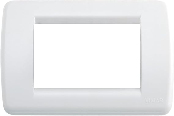 VIMAR IDEA Series Plaque Rondo 3 Module Plastic White Glossy