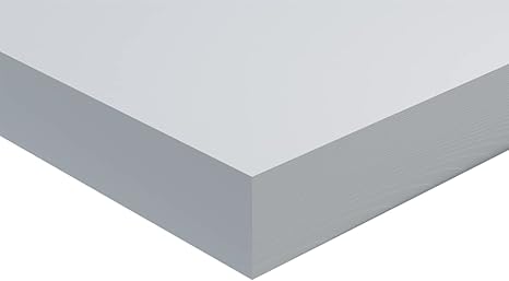 Plastic-Craft | PVC Sheet, Black, 0.98" x 12" W x 24" L