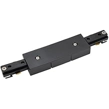 Track Straight Lighting fixtures and controls Connector Insulated 3-Wire Rail Joiner Light Mounted Fitting Black