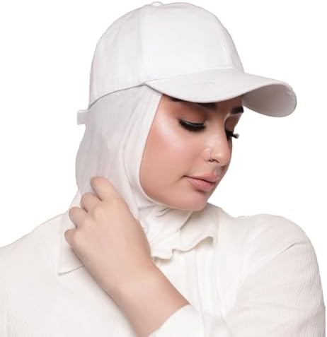One-Piece Hijab Baseball Cap for Women Quick Dry Sun Hat Outdoor Sport Headscarf Hijab Hat