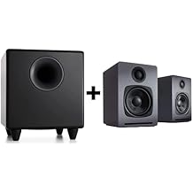 Audioengine A1 60W Bluetooth Computer Speakers with Subwoofer Black S8