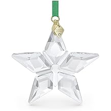 Swarovski Annual Edition 2023 Ornament, Clear Crystal Star with 97 Facets, Gold-Tone Finished Tag, Part of the Swarovski Annual Edition Collection