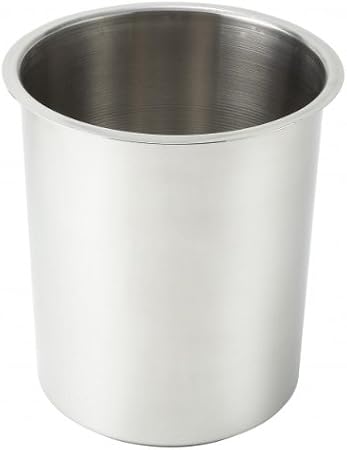 Crestware 2-Quart Stainless Steel Bain Marie, Large, Silver