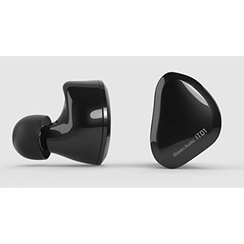 iBasso IT01 Dynamic Driver Audiophile MMCX Detachable IEMs in-Ear Headphones with Black