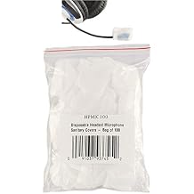 Disposable Headset Microphone Sanitary Covers - Bag of 100