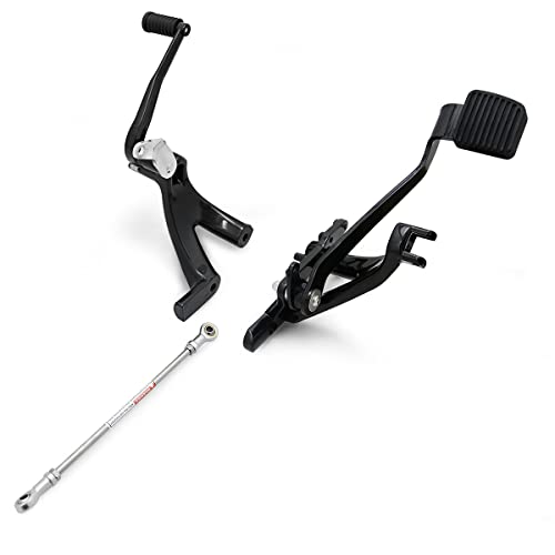 Black Forward Control Foot pegs For Harley Softail Street Bob FXBB 114 FXBBS Low Rider FXLR 107 FXLRS 117 2018-2022