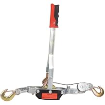 Doppy 4 Ton Winch Ratchet Tool, 2 Hook Dual Gear Power Puller,8800 Lbs Pulling Capacity Boat Marine,Heavy Duty Cable Come Along Tool,Automotive Hoist Winch Puller