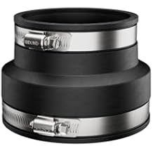 Fernco P1056-32 Flexible PVC Reducing Coupling, Connects 3" Pipe to 2"