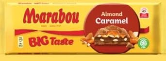 Marabou Big Taste Almond Caramel Chocolate 20 bars of 300g 212oz