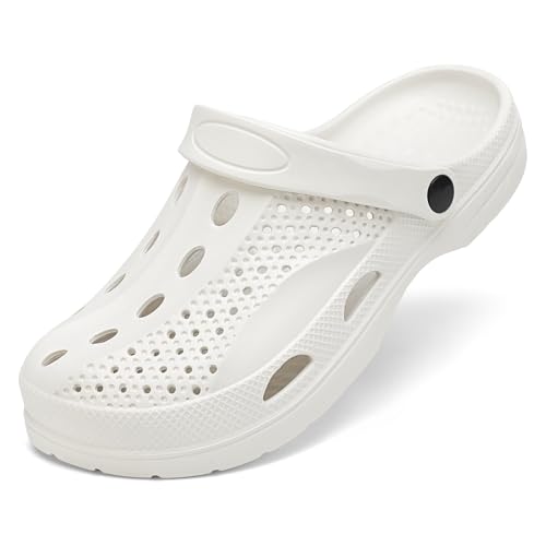SOSOWHLTE Mens Womens Arch Support Clogs,Unisex Garden Shoes Comfortable Slip-on Outdoor Sandals Slippers for Beach Casual
