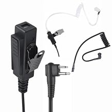 2 Pin Earpiece M1 Ear Piece Headset with Ptt Mic for Motorola cp100 cls1410 gp300 cp200d bpr40 CLS 1110 1410 cp185 dlr1060 rdm2070d dlr1020 rmu2040 rdu4100 dtr700Acoustic Tube
