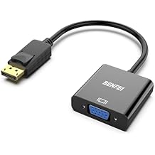 BENFEI DisplayPort to VGA,Gold-Plated Uni-directional DP Computer to VGA Screen Adapter 1080P (Male to Female) Compatible for Lenovo, Dell, HP, ASUS