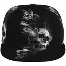 Skull Cap Mens Baseball Cap Horror Hat Sun Hat Adjustable Cap Bats Hat Trucker Hat Cool Cap