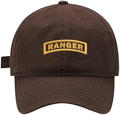 Men's Baseball Cap Army Ranger Embroidered Adjustable Dad Hat