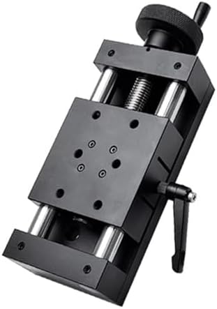 Manual Linear Guide Slide Table, X Axis Linear Stage, Ball Screw Motion Rail Linear Bearing, 80×80mm Module, Feed Lead T-Type Screw, for Automation Equipment