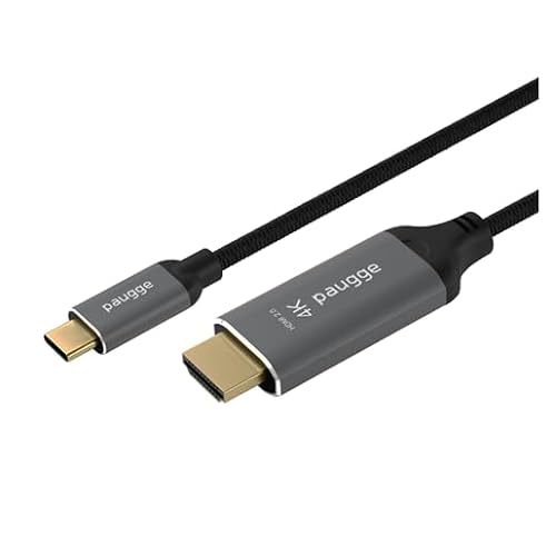 Paugge USB C to HDMI Kablo - 4K60Hz, HDR, HDCP 2.3, Thunderbolt 543, DEX Mode, 2 Metre CHD20B-PRO