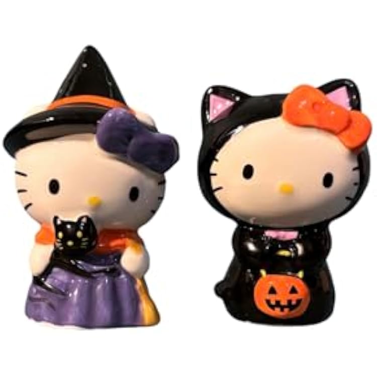 Hello Kitty Costume Character Salt and Pepper Set, 4.25L x 2W x 3.25H created by Blue Sky Clayworks