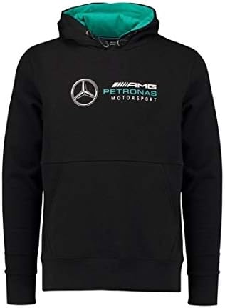 Mercedes AMG Petronas Motorsport Mens Logo Hoodie Black