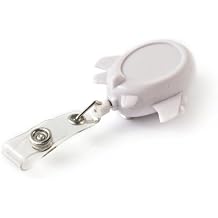 KEY-BAK RETRACT-A-BADGE Airplane Shaped 5-Pack Retractable Badge Holder with 36" Cord, Belt Clip, White Reel