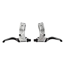 Black Ops BMX Bent Brake Levers, Silver/Black
