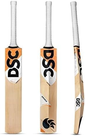 English Willow Premium DSC Bat Full Size Cricket Bat with Bat Cover Play for Leather Ball