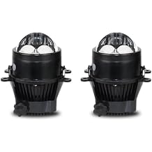 3 Inch Bi-led Fog Lights Assembly H1 HB3 H8 9005 Car Led Projector Lens Lamp .0 Bi H11 Headlight Bulb(2PCS White)