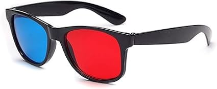 1Pc Red and Blue 3D Glasses,3D Viewing Glasses,Universal TV Movie Dimensional Video Frame 3D Glasses,DVD Game Glass 3D Style Glasses,Weightlight Simple Design,Televisions and Video,Accessories