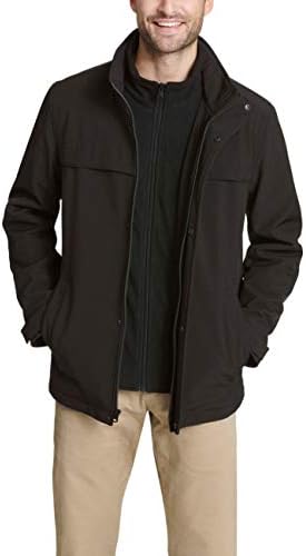 Dockers Mens Dwight Soft Shell Bib Jacket