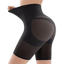 Shapewear for Women Tummy Control, Butt Lifting High Waisted Body Shaper Shorts Under Dresses Thigh Slimmer Black, Medium