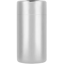 TOPINCN Tea Leaf Storage Jar Food Grade 304 Stainless Steel Coffee Bean Container Canister Portable Double Seals(L Size 550ml)