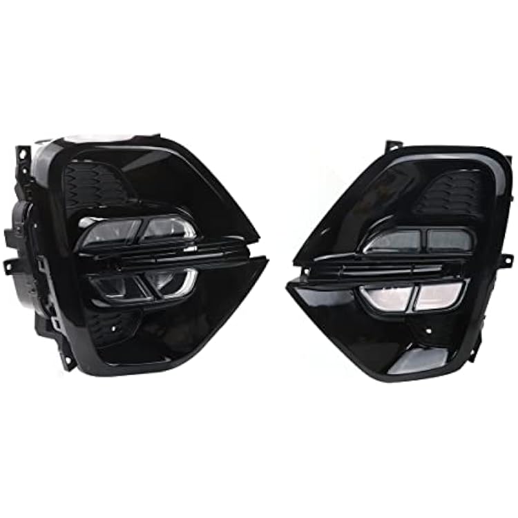 BAKUGO 2Pcs LED Daytime Running Light Front Bumper Light DRL Fog Lamp White for Kia Sportage KX5 2019 2020-Asia Model