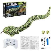 Remote Control Snake Toy - Fun Amphibious Realistic Prank Toy for Kids 3+, Waterproof RC Snake with Wireless Remote, Rechargeable Battery, Perfect for Water & Land Use (Army Green)