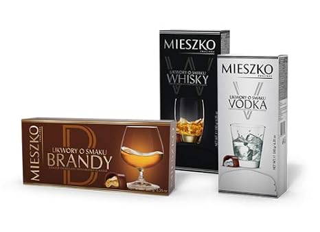 Mieszko Flavor Filled Chocolates 3 PACK x 180g/6.35oz Product of Poland